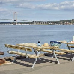 Plus A/S Plus Alpha Bord/Bænkesæt M/1 Ryglæn 118 Cm - Trykimprægneret -Tilbud homeshop Butik unnamed file 497