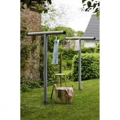 Forside 9 Plus A/S Plus PIPE Tørrestativ M/wire Galvaniseret Stål 130x520cm H200cm 18423-1