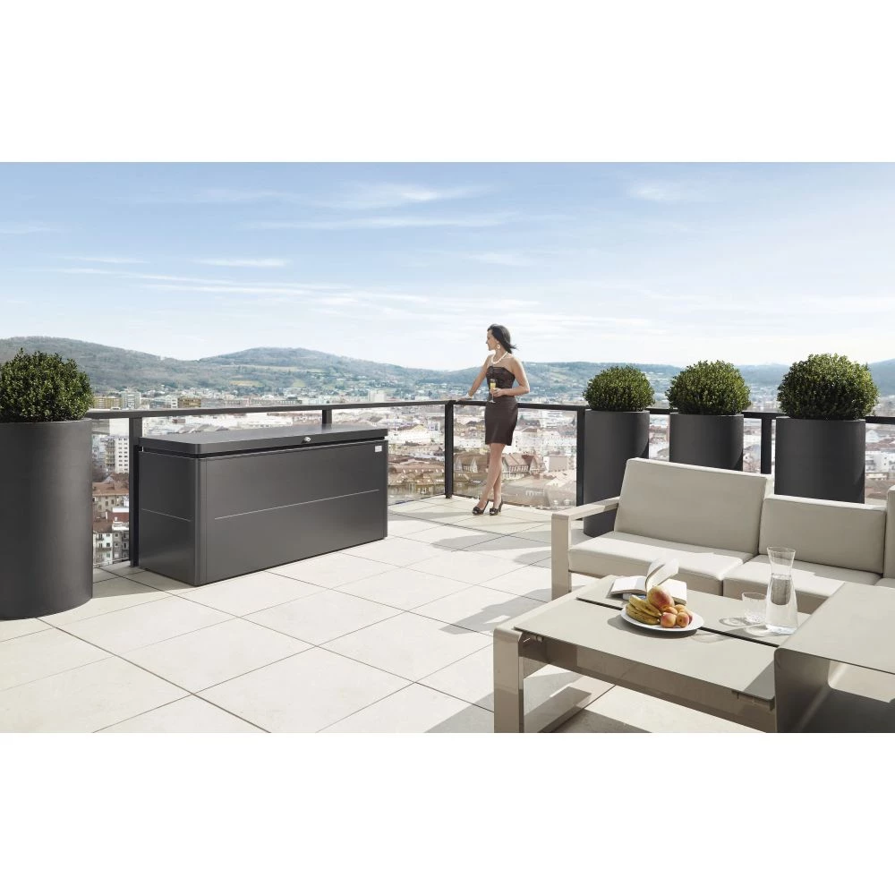 Biohort Loungebox 160 Mørke Grå Metallic 6 Biohort Loungebox 160 Mørke Grå Metallic - Billede 4