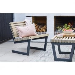 Plus A/S Plus Siesta Tralle Stol 80cm Drivtømmerfarve 19612-12