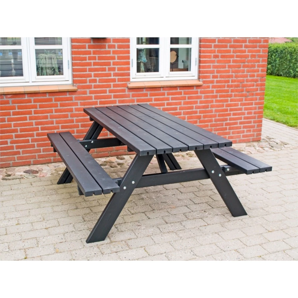 Plus A/S Plus Bord/bænkesæt - Sort - 42mm - Længde 177cm 4 Plus A/S Plus Bord/bænkesæt - Sort - 42mm - Længde 177cm - Billede 2