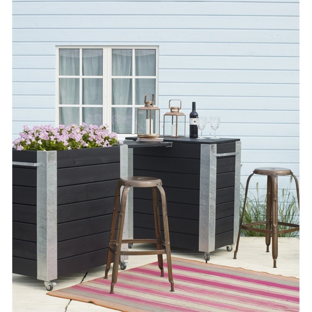 Plus A/S Plus Cubic Blomsterkasse 87x50x95cm M/hjul Sort 18241-15 5 Plus A/S Plus Cubic Blomsterkasse 87x50x95cm M/hjul Sort 18241-15 - Billede 3