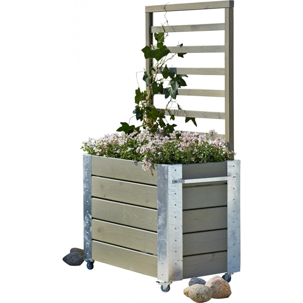 Plus A/S Plus Cubic Blomsterrumdeler 87x50x155cm M/hjul Gråbrun 18249-18 4 Plus A/S Plus Cubic Blomsterrumdeler 87x50x155cm M/hjul Gråbrun 18249-18 - Billede 2