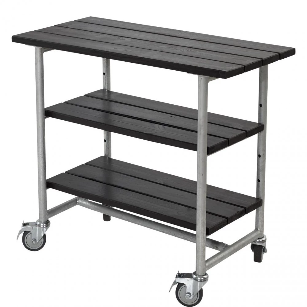 Plus A/S Plus Urban Picnic Grillbord M/2 Hylder Og Hjul Sort 179541-15 4 Plus A/S Plus Urban Picnic Grillbord M/2 Hylder Og Hjul Sort 179541-15 - Billede 2