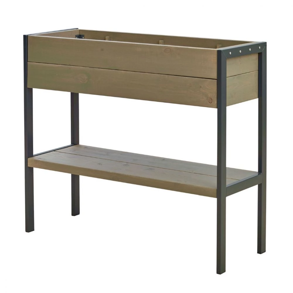 Plus A/S Plus Funkis Plantekasse - 103 Cm - Grundmalet Gråbrun - 19638-18 3 Plus A/S Plus Funkis Plantekasse - 103 Cm - Grundmalet Gråbrun - 19638-18