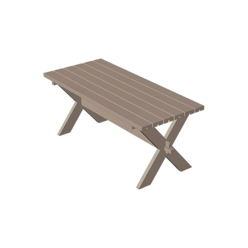 Plus A/S Plus Nostalgi Plankebord 177x75x72cm - Gråbrun 5 Plus A/S Plus Nostalgi Plankebord 177x75x72cm - Gråbrun - Billede 3