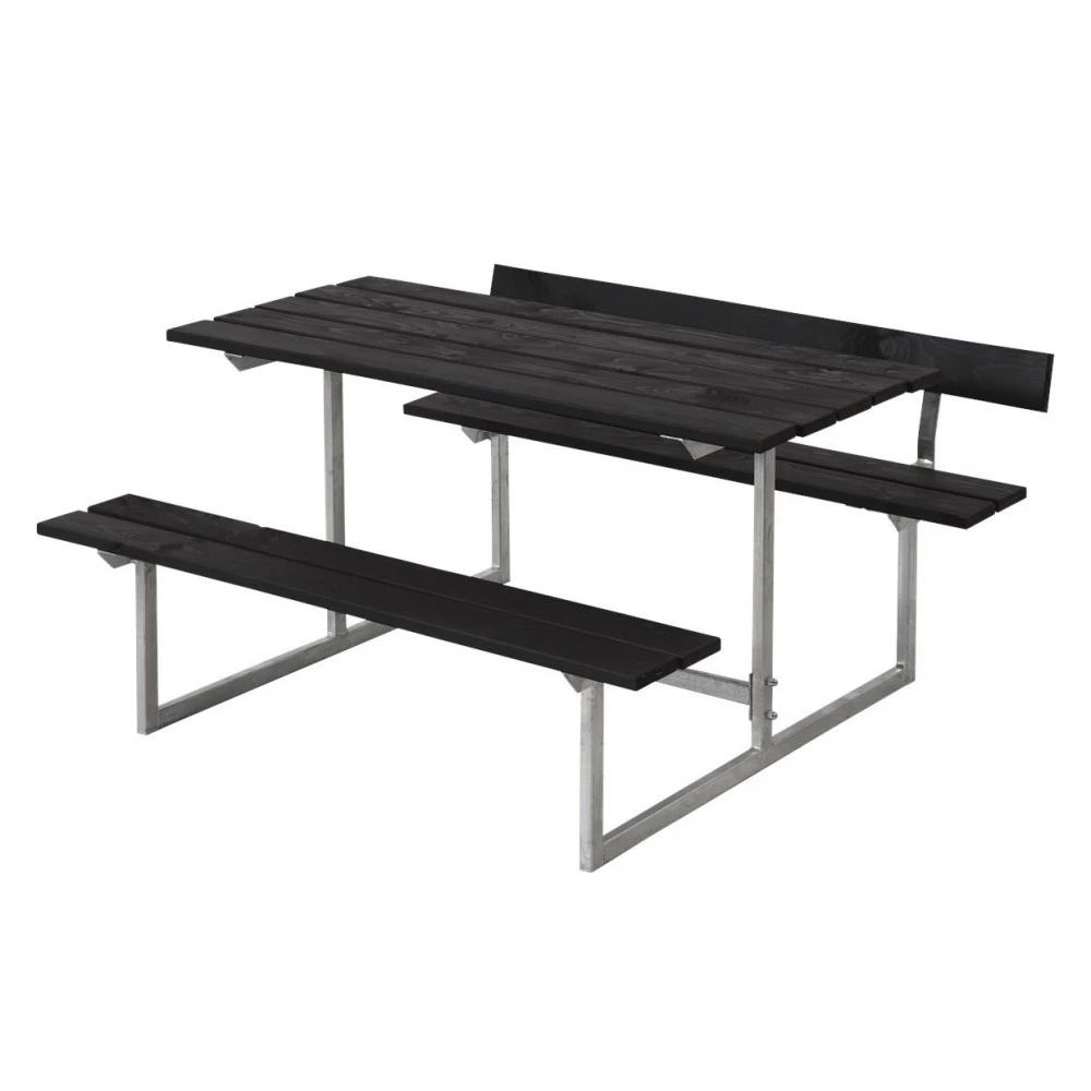 Plus A/S Plus Basic Børnesæt Bord-bænkesæt M/1 Ryglæn Sort 185801-15 4 Plus A/S Plus Basic Børnesæt Bord-bænkesæt M/1 Ryglæn Sort 185801-15 - Billede 2