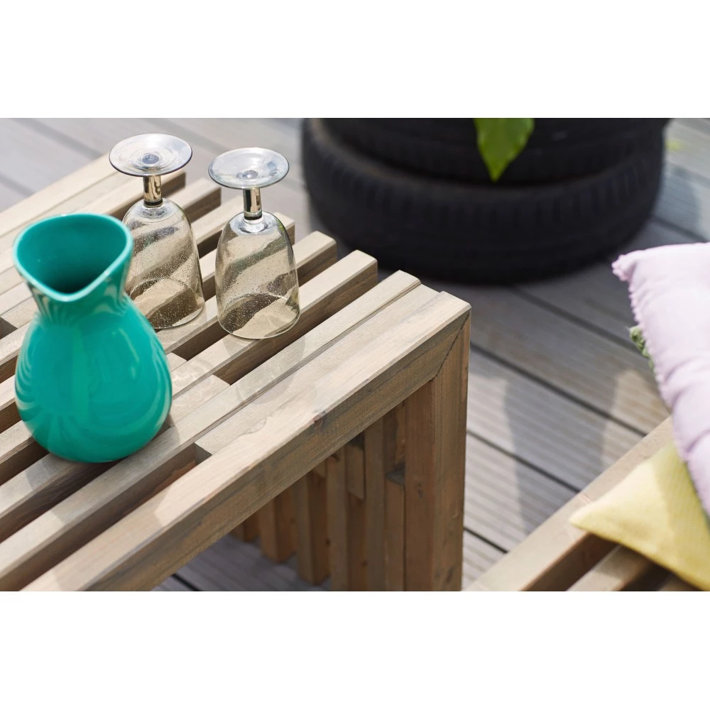 Plus A/S Plus Rustik Trallebænk Design 218x49x45cm - Drivtømmerfarve 5 Plus A/S Plus Rustik Trallebænk Design 218x49x45cm - Drivtømmerfarve - Billede 3