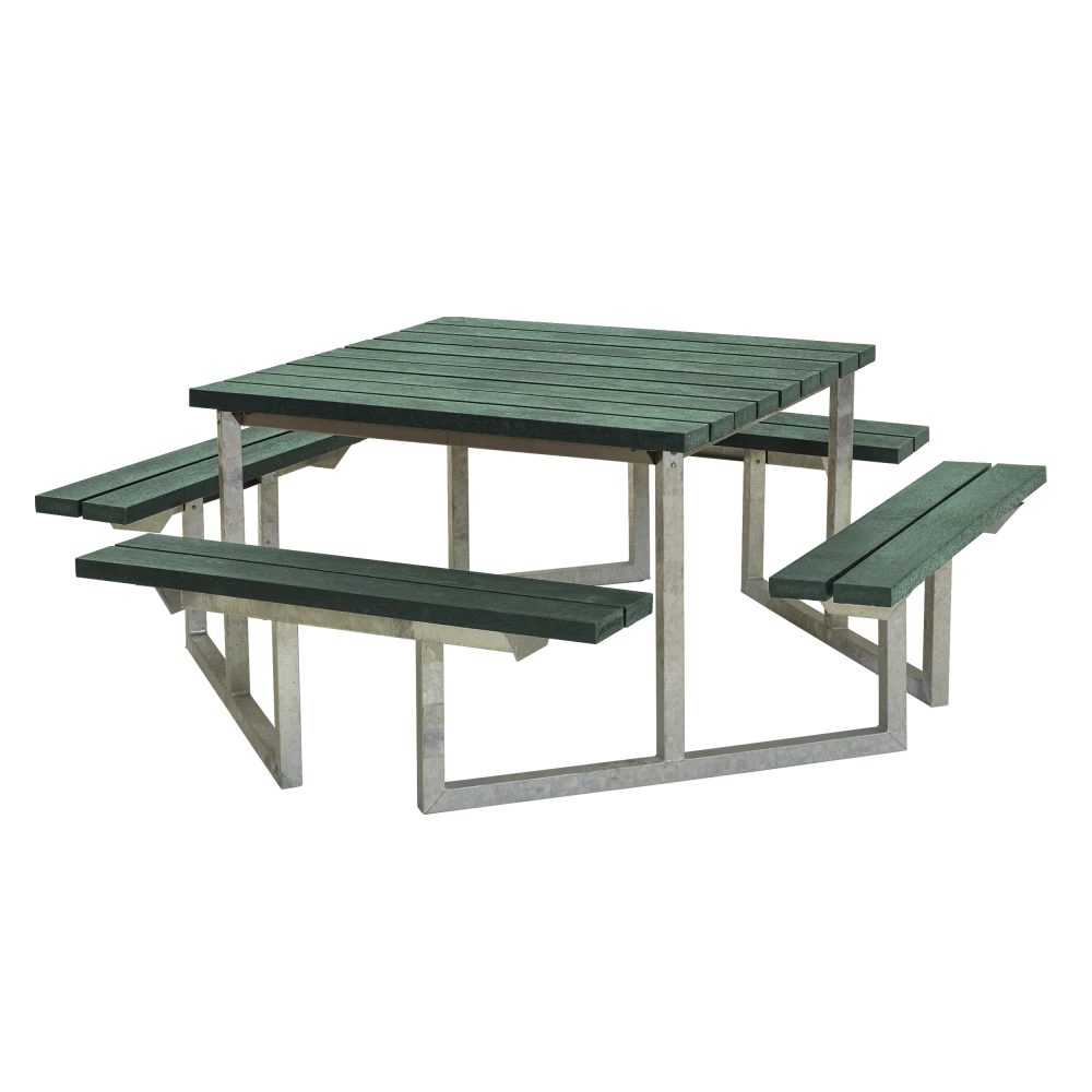 Plus A/S Plus Twist Bord/Bænkesæt M/4 Ryglæn - B 227 Cm X H - Genbrugsplast 3 Plus A/S Plus Twist Bord/Bænkesæt M/4 Ryglæn - B 227 Cm X H - Genbrugsplast