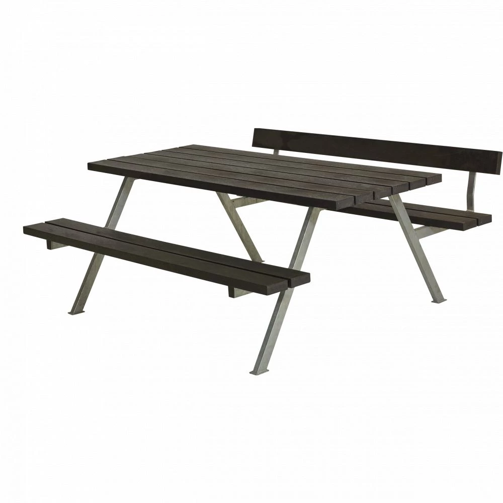 Plus A/S Plus Alpha Bord/Bænkesæt M/1 Ryglæn - 177 Cm - Genbrugsplast 3 Plus A/S Plus Alpha Bord/Bænkesæt M/1 Ryglæn - 177 Cm - Genbrugsplast