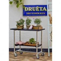 Plus A/S Plus Urban Picnic Grillbord M/1 Hylde Og Hjul Sort 179540-15