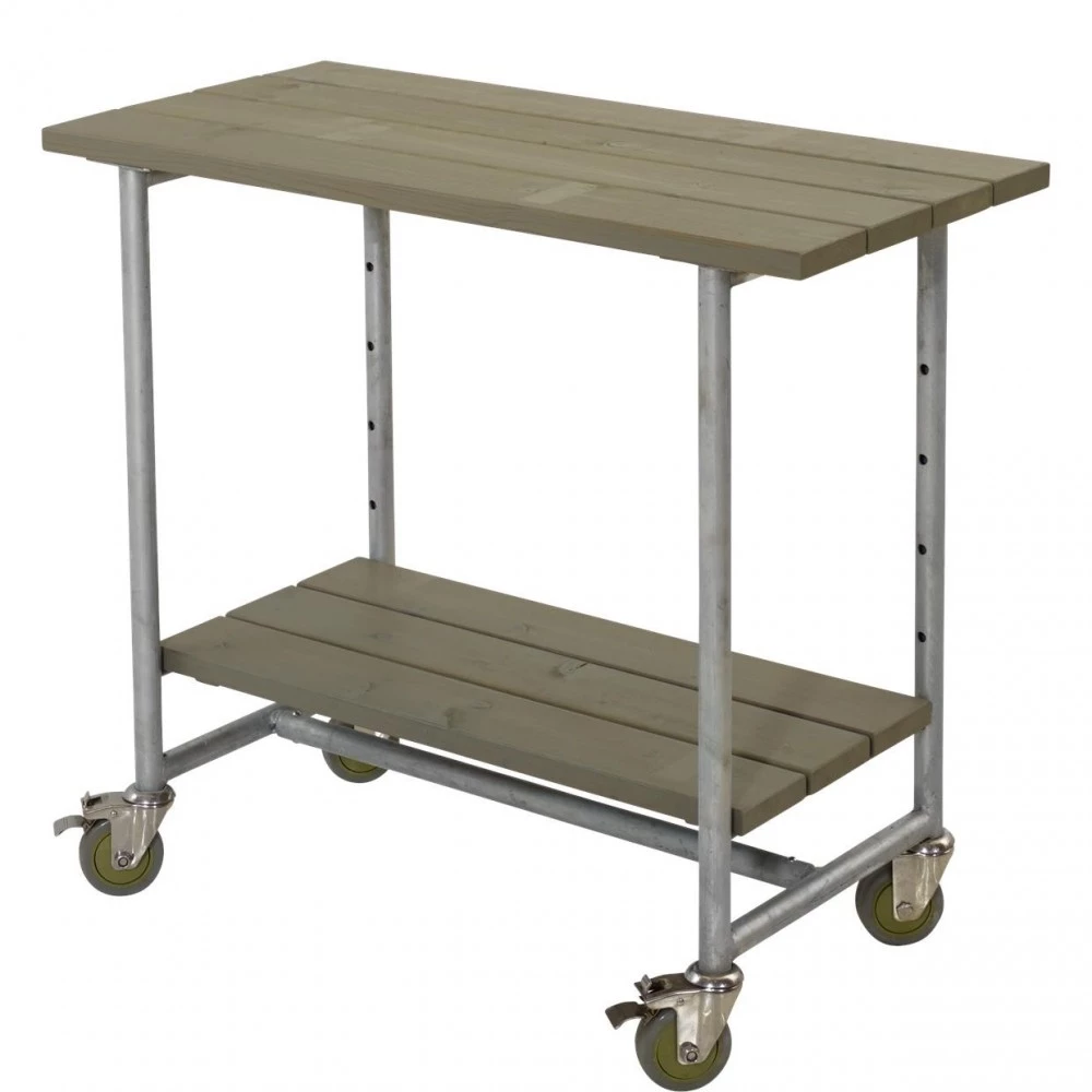 Plus A/S Plus Urban Picnic Grillbord M/1 Hylde Og Hjul Gråbrun 179540-18 4 Plus A/S Plus Urban Picnic Grillbord M/1 Hylde Og Hjul Gråbrun 179540-18 - Billede 2