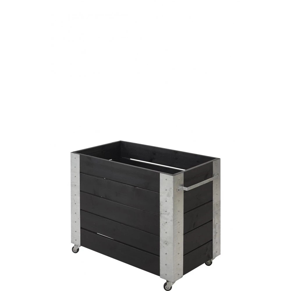 Plus A/S Plus Cubic Blomsterkasse 87x50x70cm M/hjul Sort 18244-15 4 Plus A/S Plus Cubic Blomsterkasse 87x50x70cm M/hjul Sort 18244-15 - Billede 2