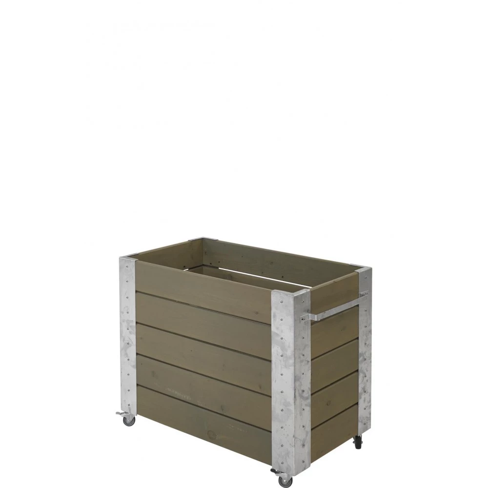 Plus A/S Plus Cubic Blomsterkasse 87x50x70cm M/hjul Gråbrun 18244-18 4 Plus A/S Plus Cubic Blomsterkasse 87x50x70cm M/hjul Gråbrun 18244-18 - Billede 2