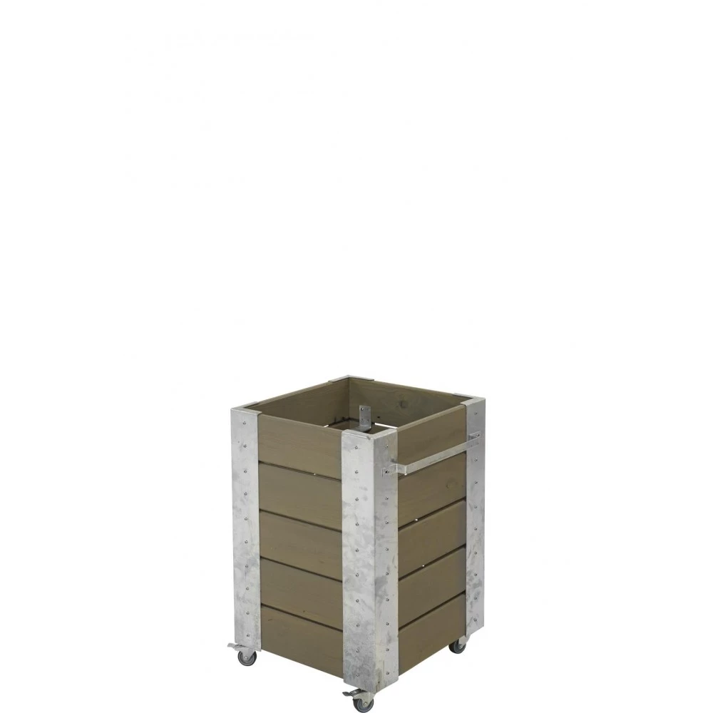 Plus A/S Plus Cubic Blomsterkasse 46x50x70cm M/hjul Gråbrun 18243-18 5 Plus A/S Plus Cubic Blomsterkasse 46x50x70cm M/hjul Gråbrun 18243-18 - Billede 3