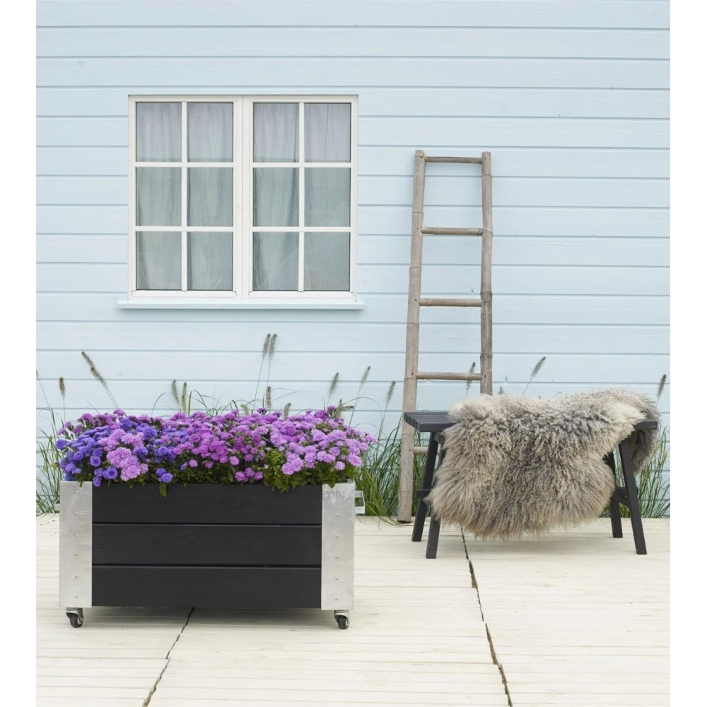 Plus A/S Plus Cubic Blomsterkasse 87x50x45cm M/hjul Sort 18238-15 6 Plus A/S Plus Cubic Blomsterkasse 87x50x45cm M/hjul Sort 18238-15 - Billede 4