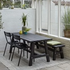 Plus A/S Plus Country Plankebænk 177 Cm - Sort