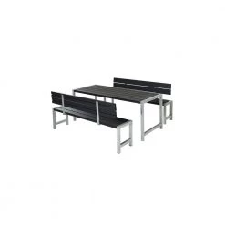 Plus A/S Plus Wega Bord/Bænkesæt M/1 Ryglæn - 177 Cm - Grøn - 187711-11